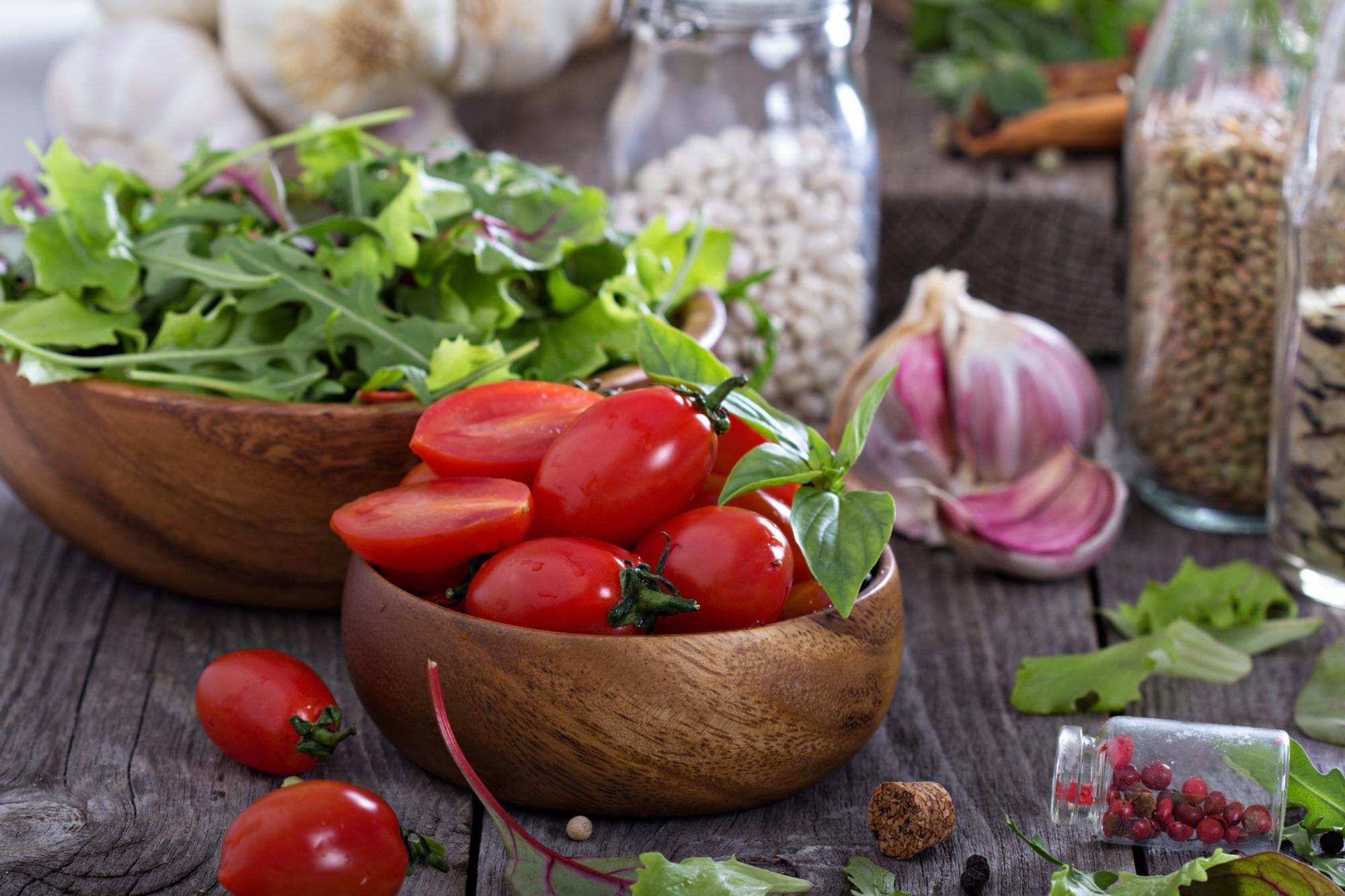 Ingredientes frescos y naturales